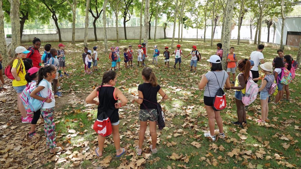 Un dels grups desplai organitzats a la ciutat de Barcelona.