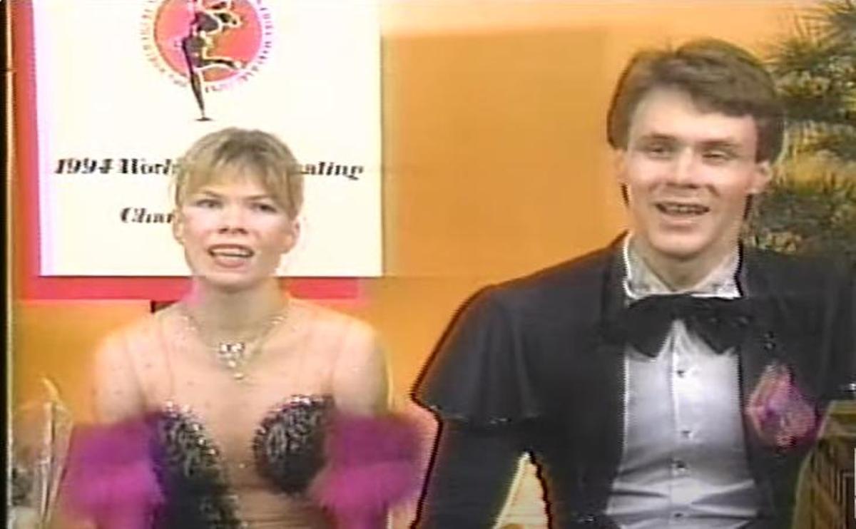 Evguenia Shishkova y Vadím Naumov, recientemente fallecidos en un accidente aéreo.