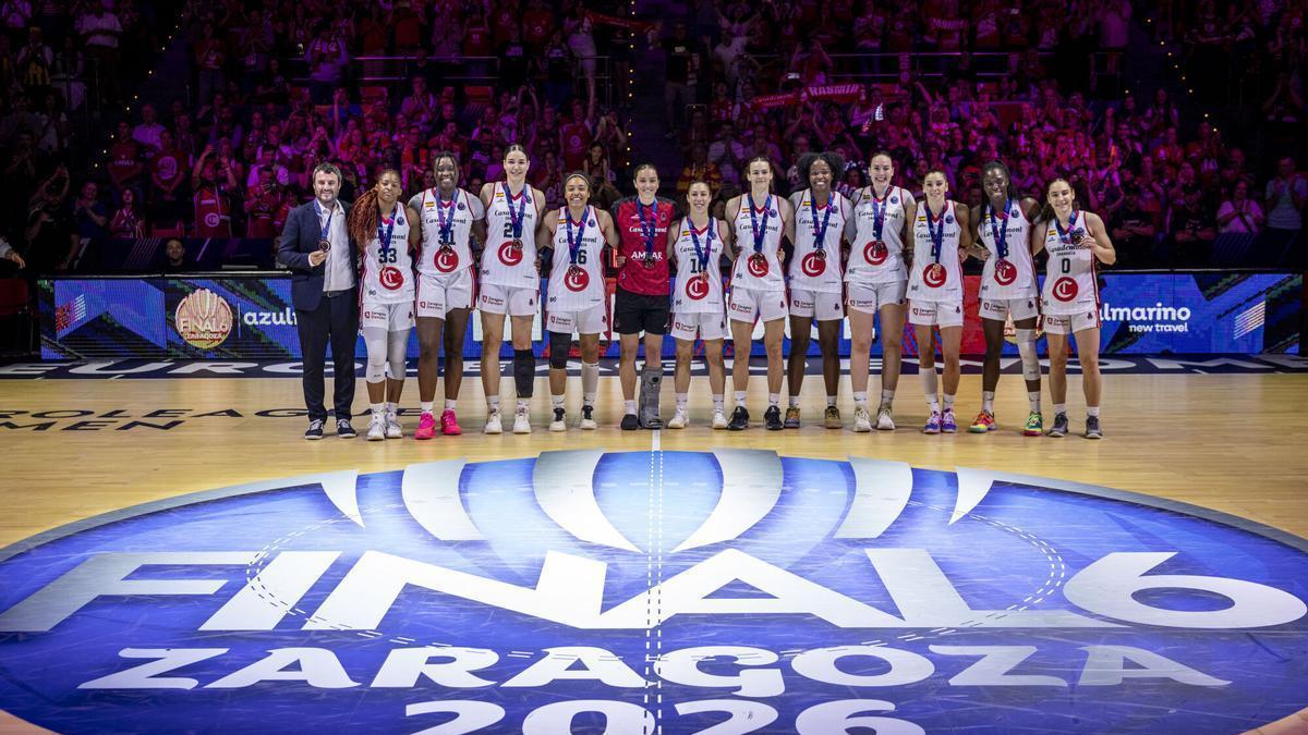 CASADEMONT ZARAGOZA - BASKET GIRONA - EL CASADEMONT ZARAGOZA QUEDA TERCERO EN LA FINAL SIX DE ZARAGOZA