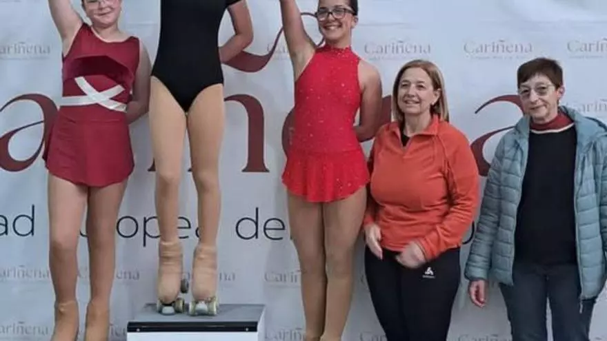 El Club Cariñena reúne a más 100 patinadores