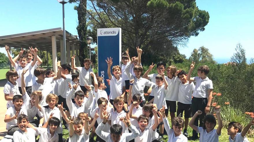 Alumnos del colegio del grupo Attendis.