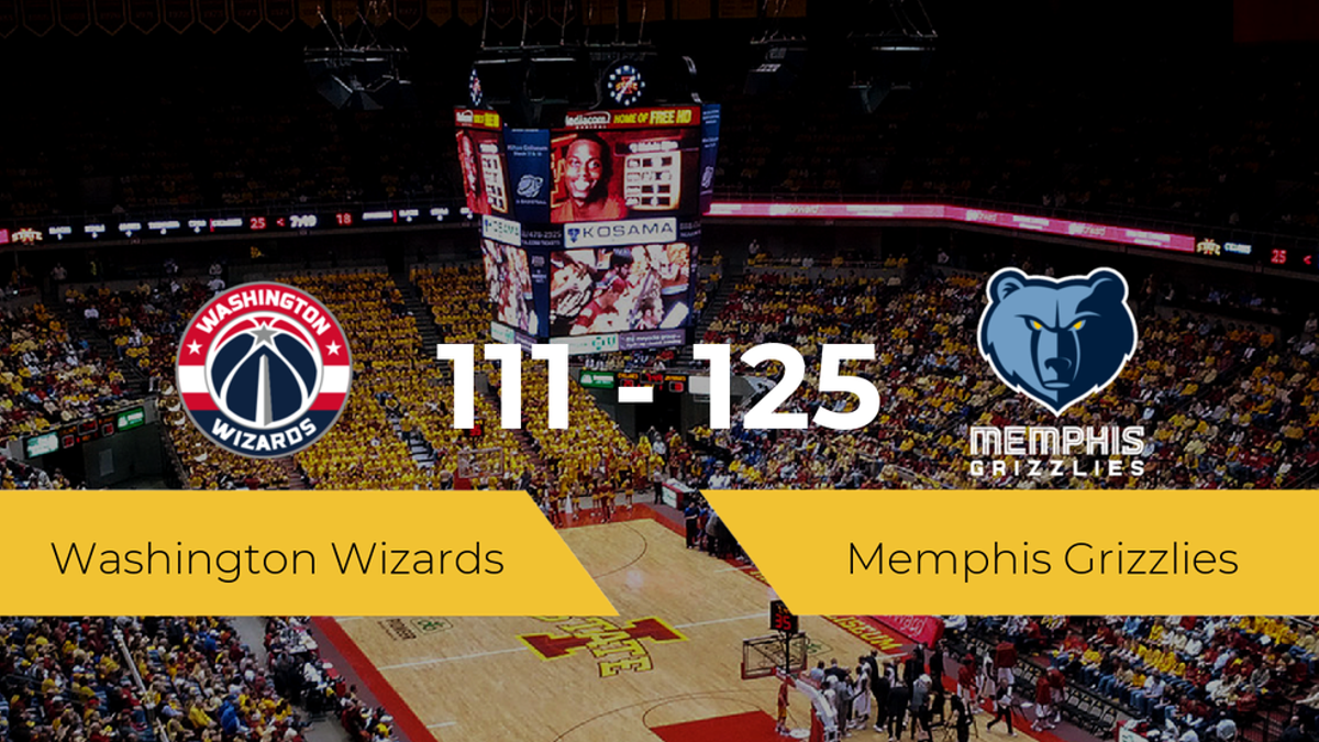 Memphis Grizzlies se hace con la victoria contra Washington Wizards por 111-125