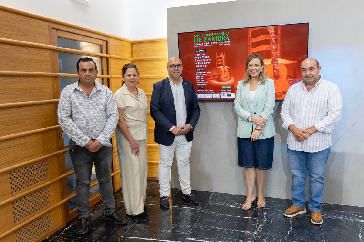 Presentación de la 32 Noche Flamenca de Zambra en la Diputación provincial de Córdoba.