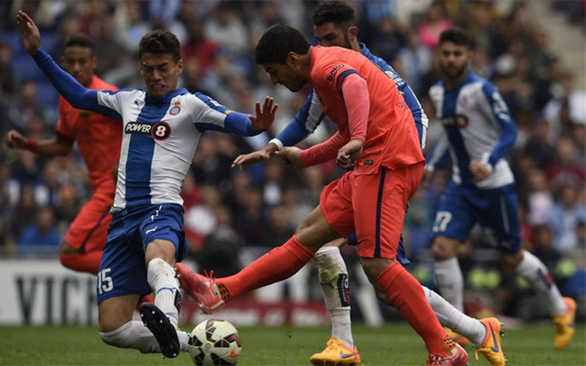 Héctor Moreno, en el partido ante el FC Barcelona