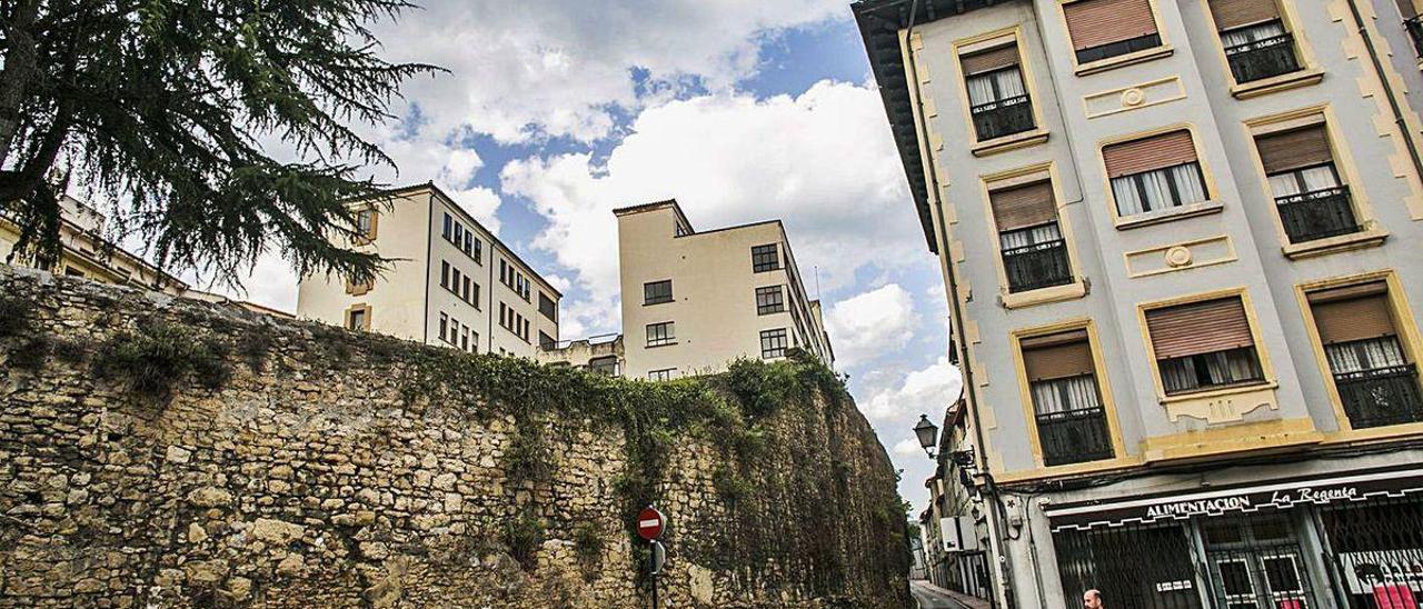 La muralla medieval de Oviedo.