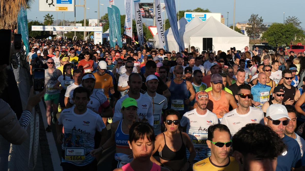 Imagen de la TotalEnergies Media Maratón de Málaga 2023.