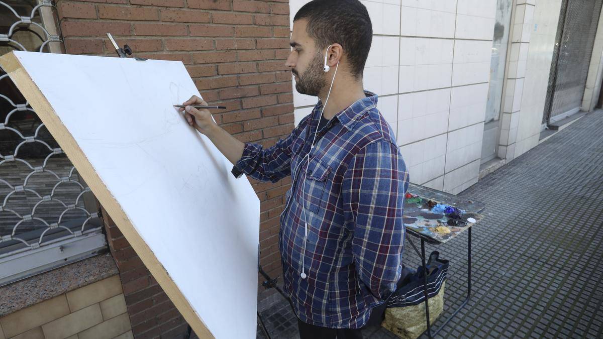 Un joven participante en el Concurso