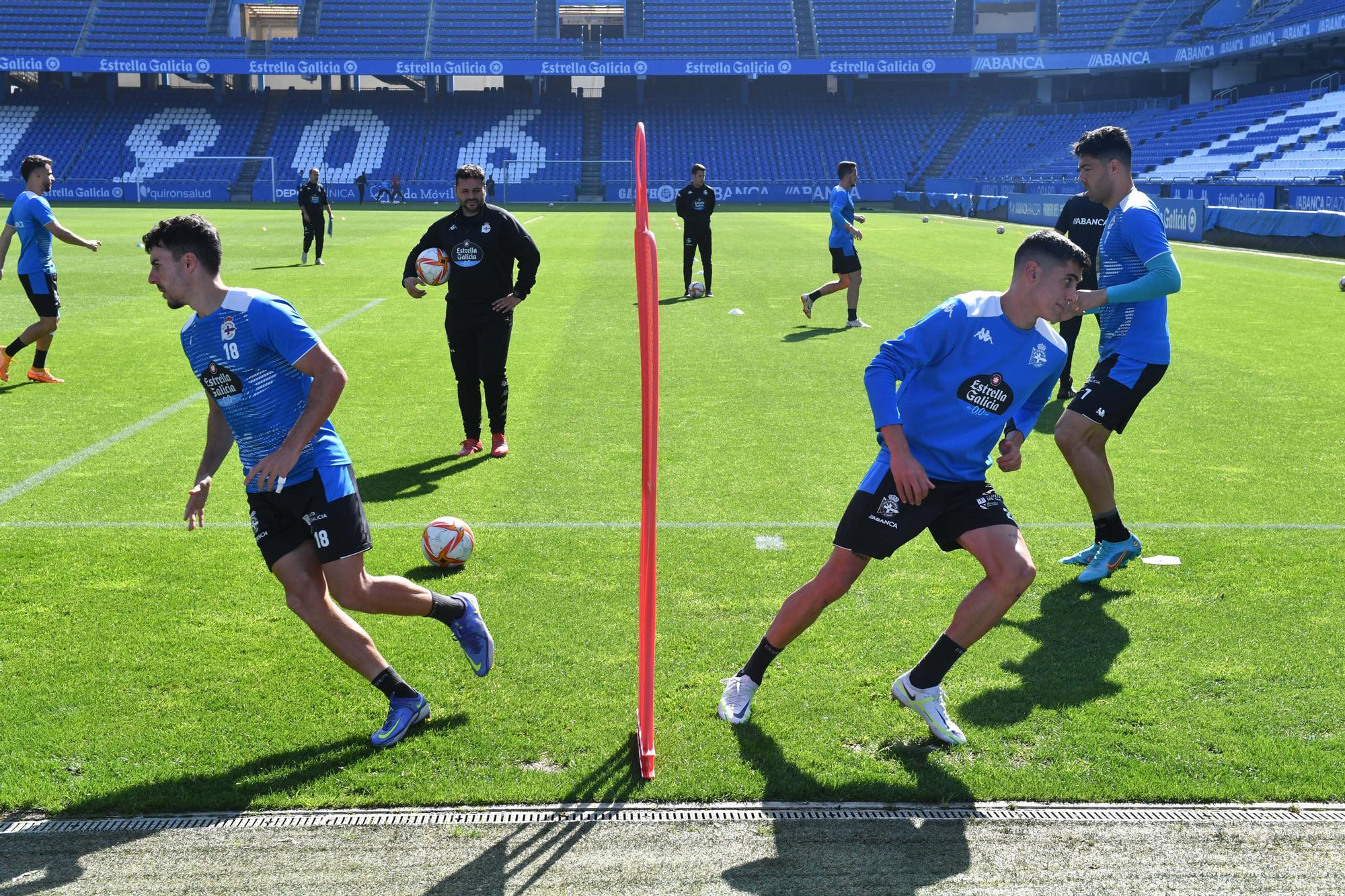 El Dépor trabaja en Riazor a puerta cerrada