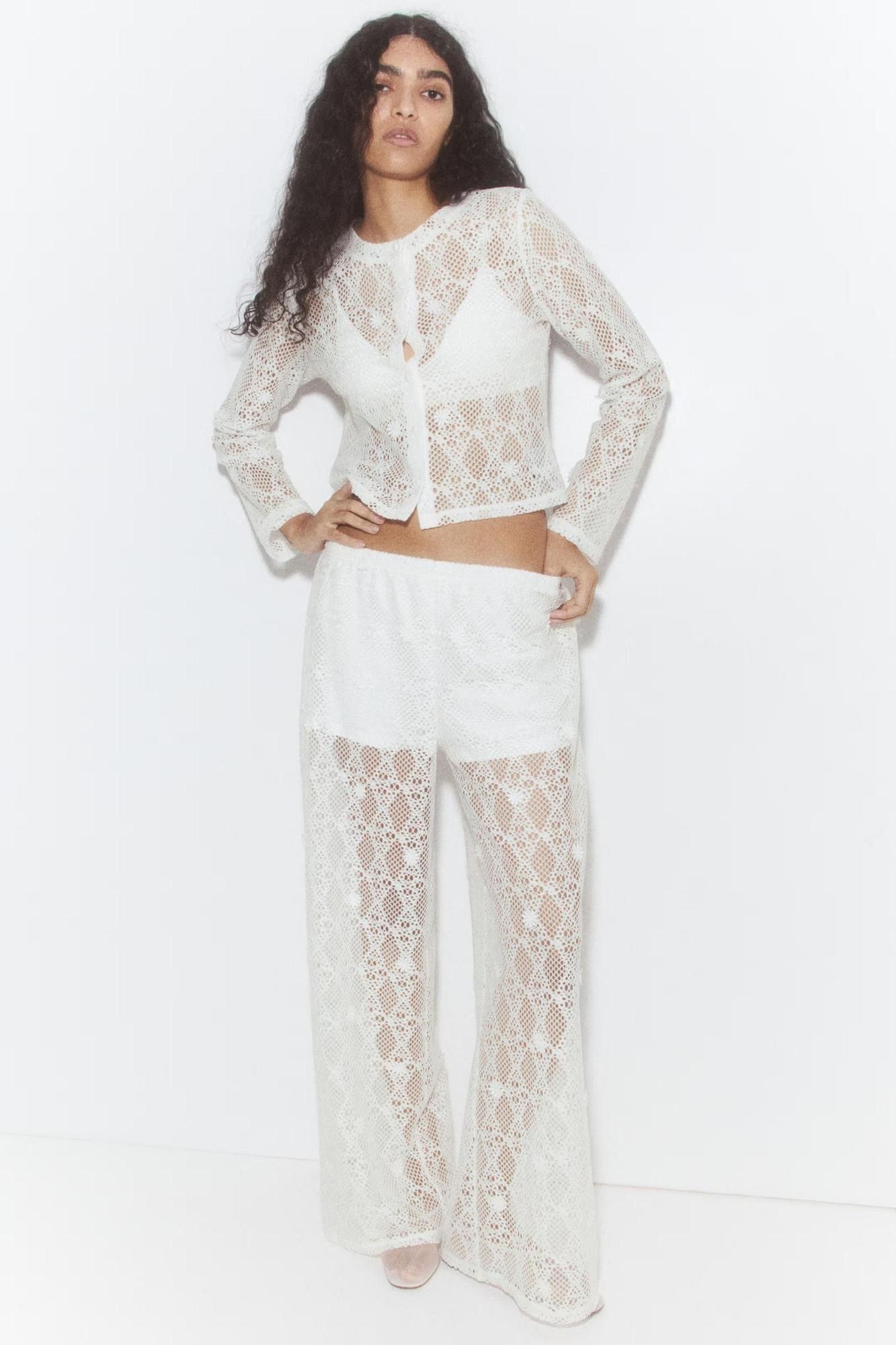 LIU JO Pantalones De Encaje | Negro | ES