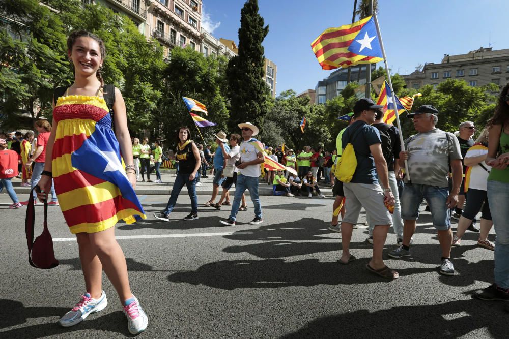 Concentració per la Diada 2017 a Barcelona