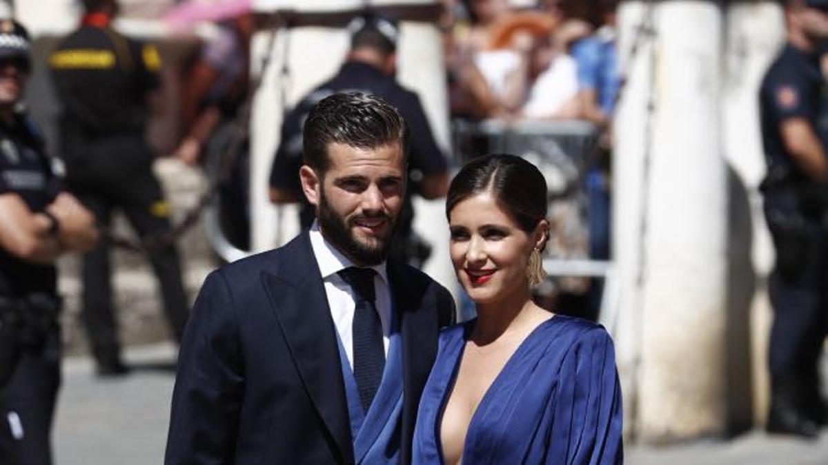 Nacho Fernández y María Cortés en la boda de Pilar Rubio y Sergio Ramos