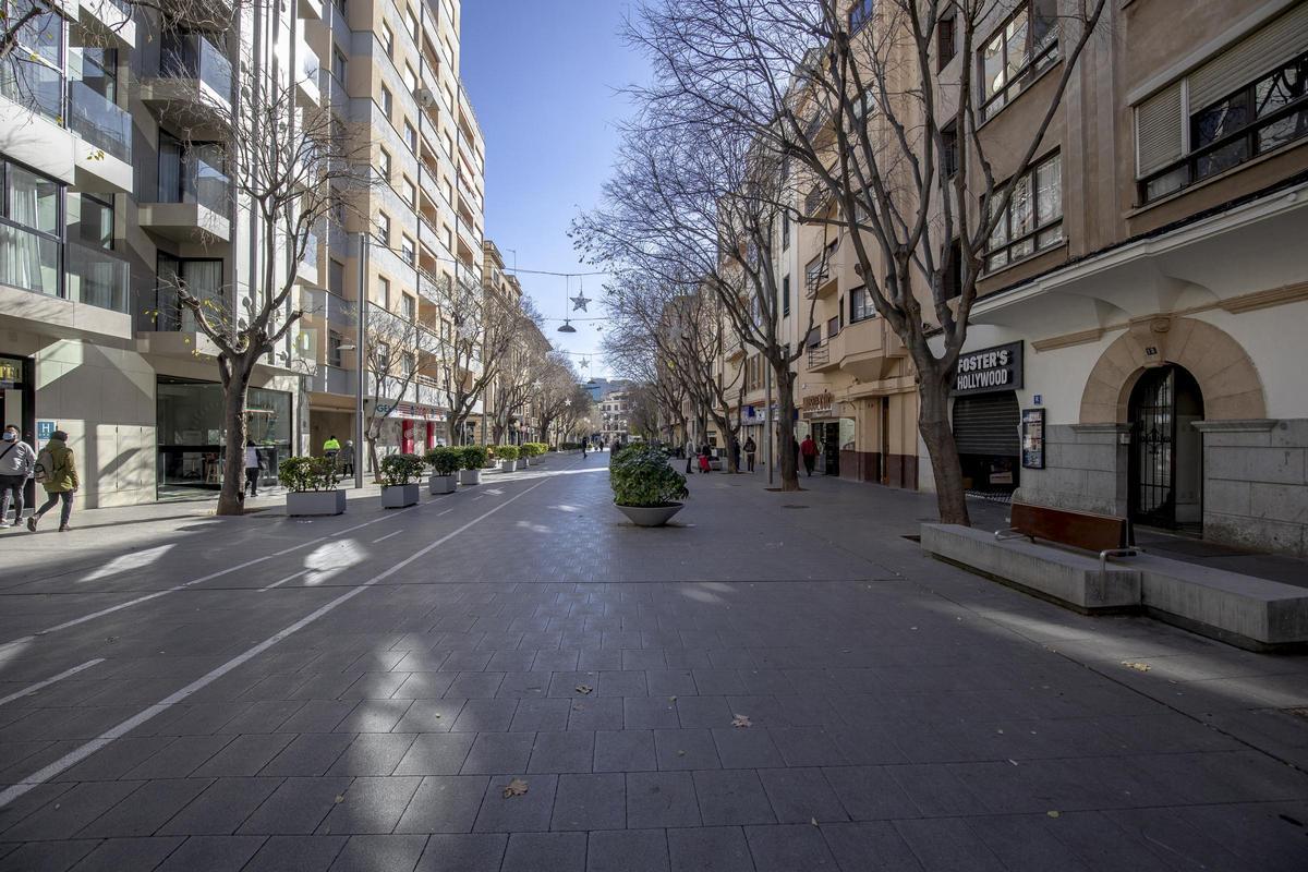 Imagen de archivo de la calle Blanquerna, donde se hará la cadena humana por la paz.