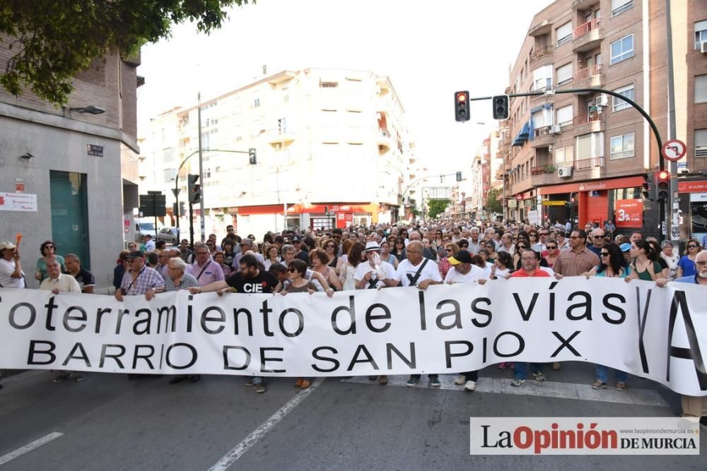 Manifestación por el Soterramiento en Murcia