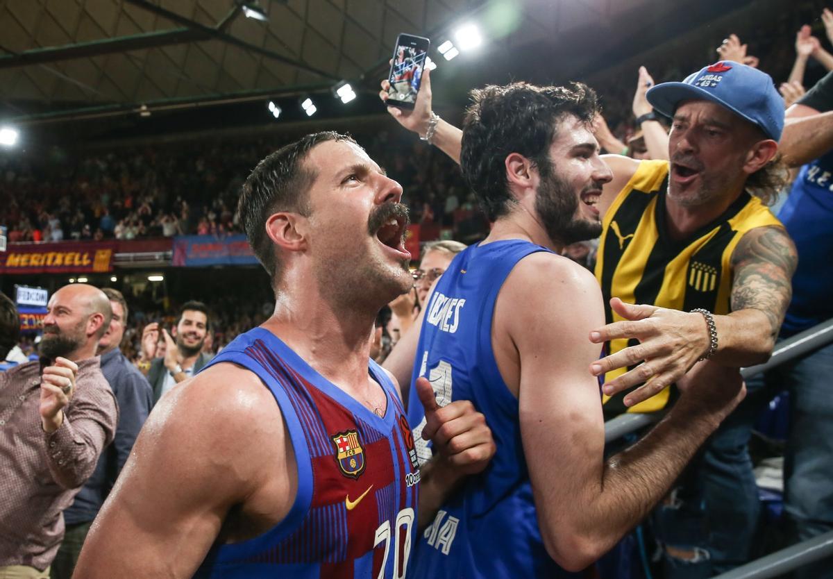 ¡Locura en el Palau! Así celebró el Barça el pase a la Final Four