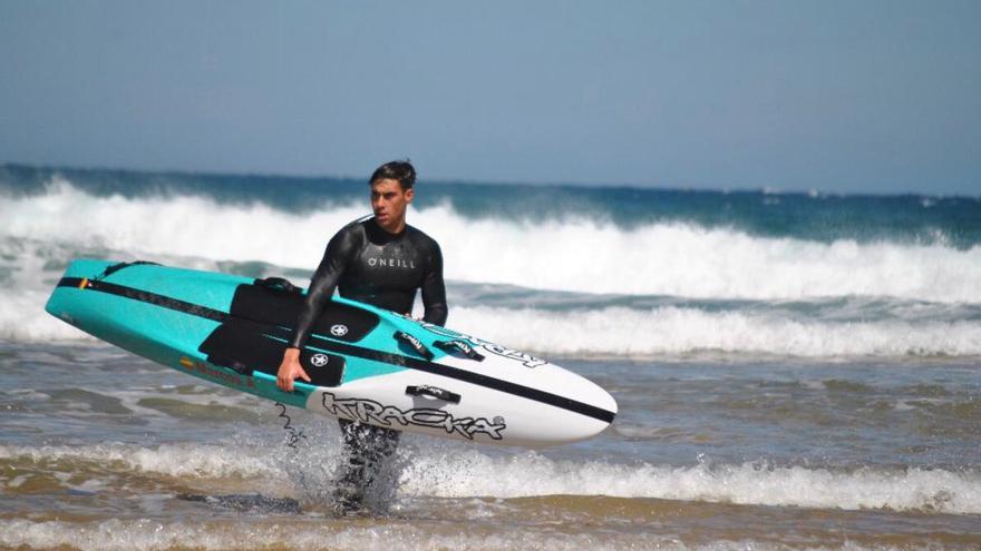 Marcos Antón, en la selección para el Europeo Junior