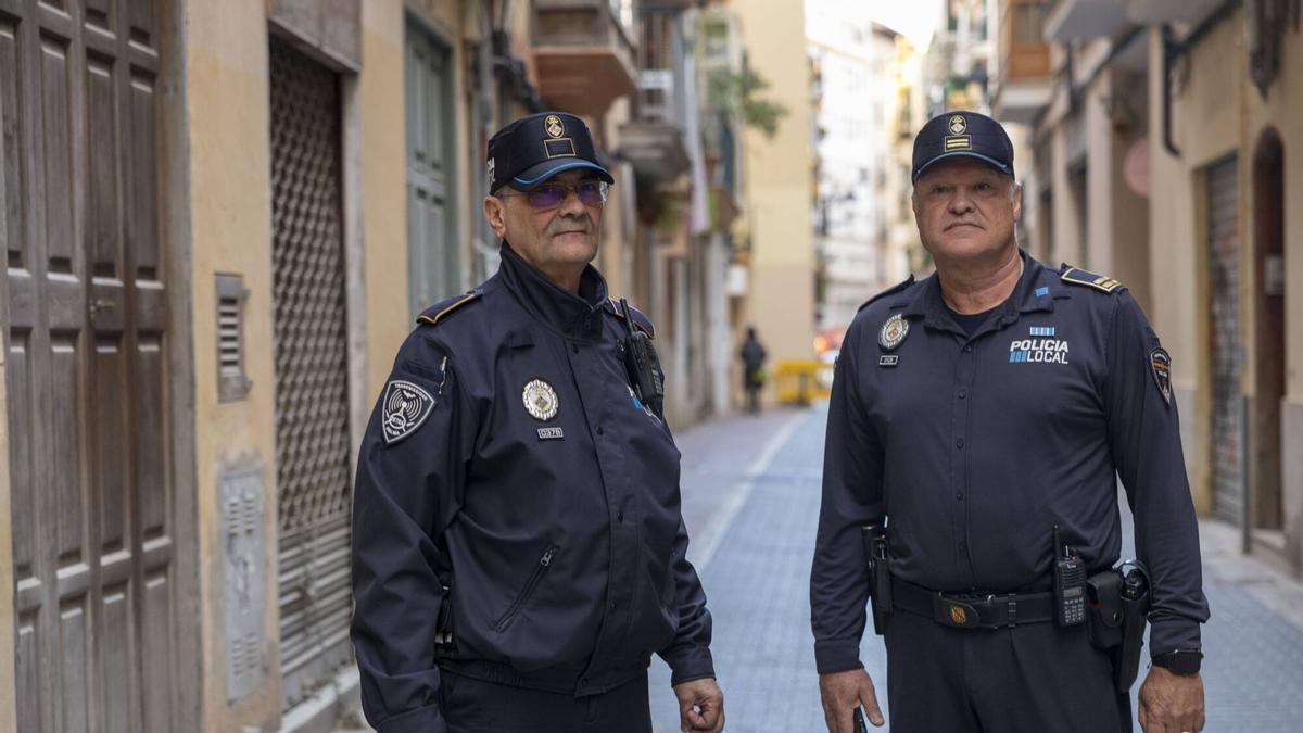 La última patrulla de Biel Escarrer por el centro de Palma