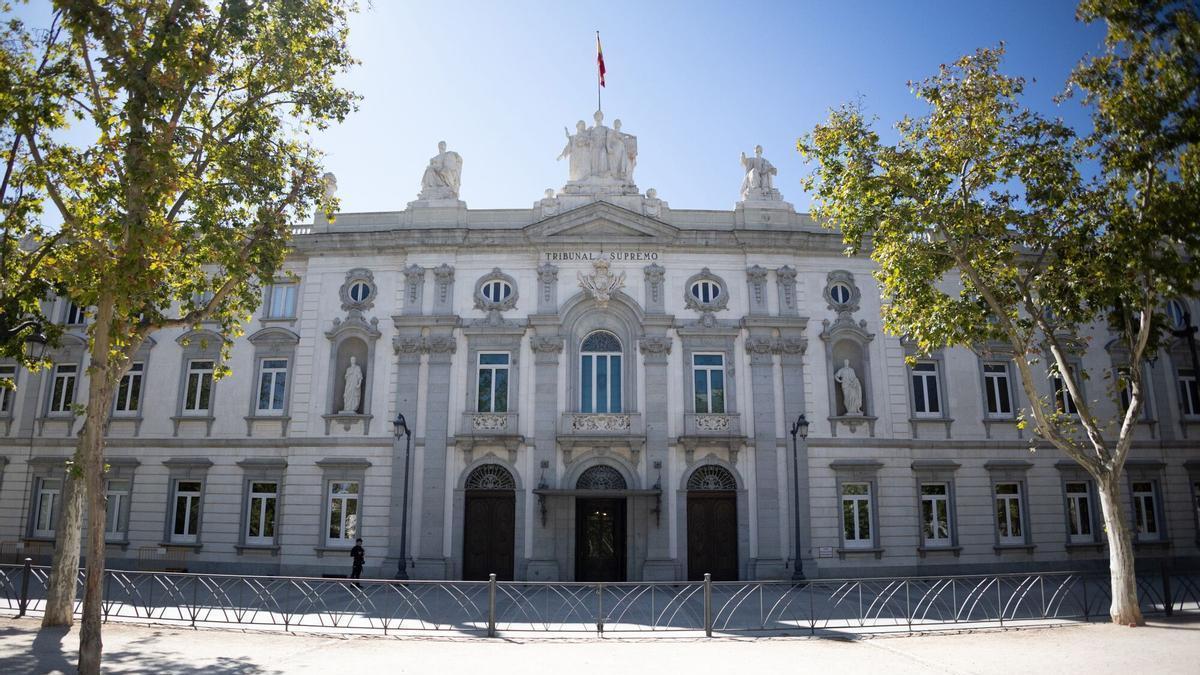 Fachada de la sede del Tribunal Supremo, en Madrid.