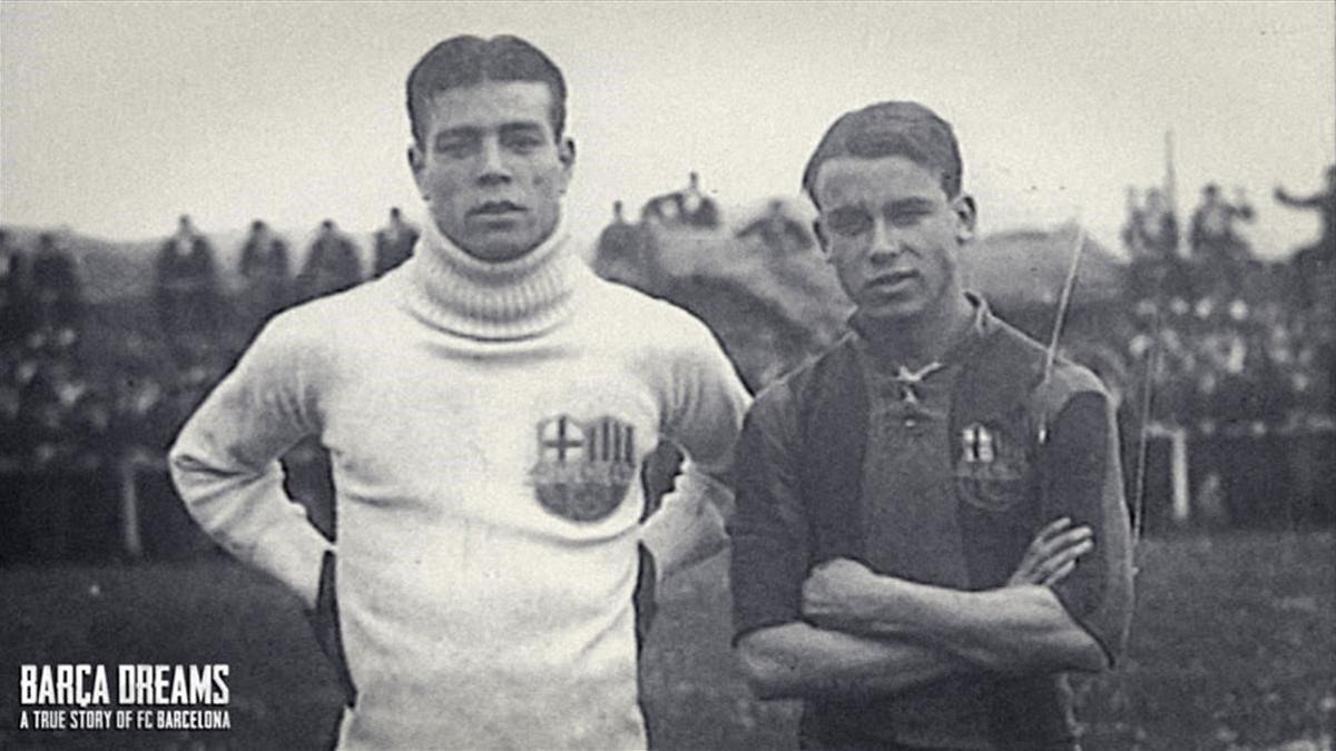 Zamora y Samitier, en la edad de oro del Barça.