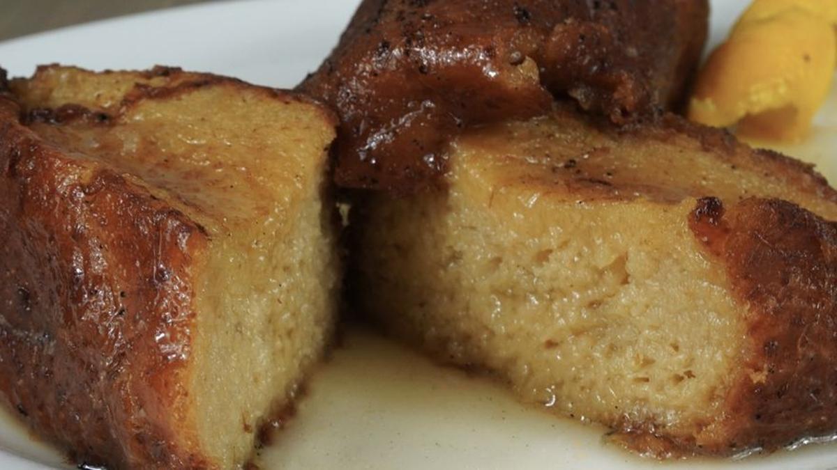 Una de las torrijas hechas en Manacor (Madrid) incorpora crema de whisky.