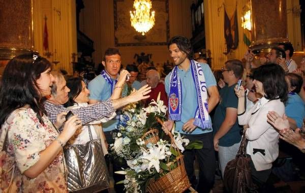 Imágenes de la celebración de la permanencia en el Pilar