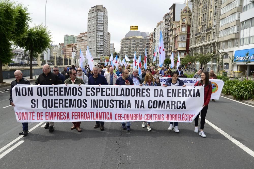 Manifestación de Alcoa en A Coruña