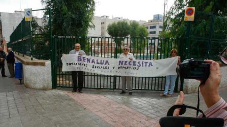 Un solar sin uso en Benalúa