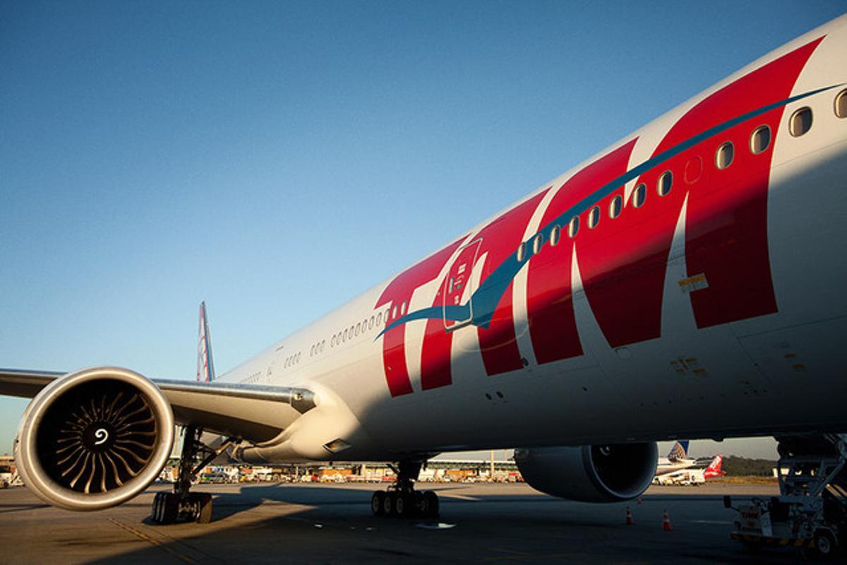 Un avió de TAM.