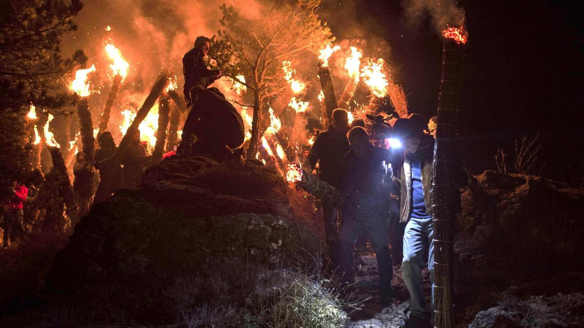 Fallaires baixant el Siti, el 24 de desembre passat