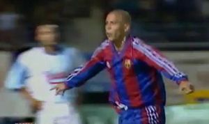 Mític gol de Ronaldo al Compostel·la-Barça.