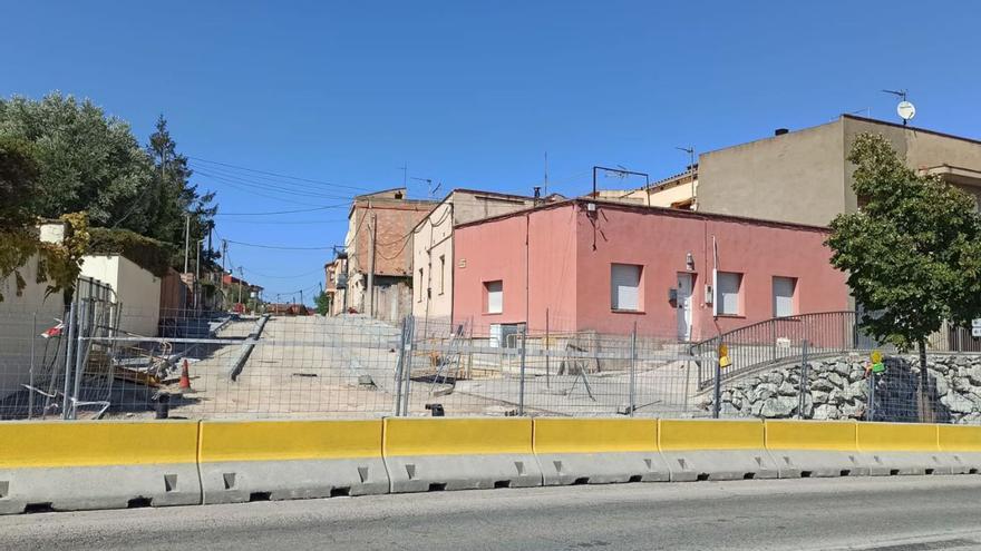 Les obres de remodelació del carrer Empordà de Vilafant acabaran a l’octubre