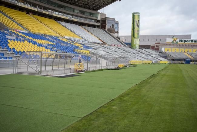 Siguen las obras en el Estadio de Gran Canaria