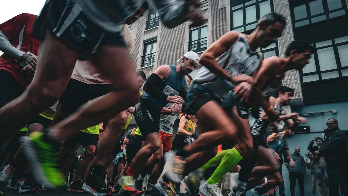 Salida de una carrera en Llanera
