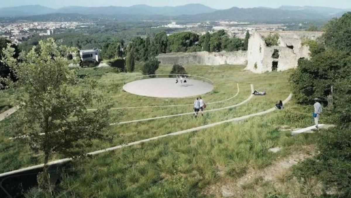 Imatge virtual de l'interior del Castell de Montjuïc reformat.