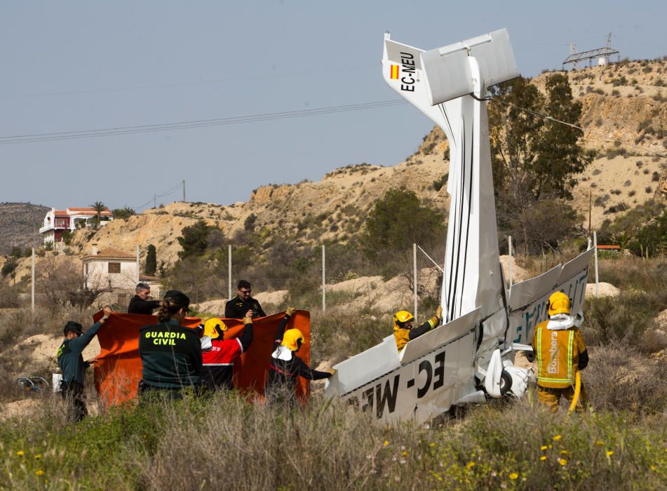 Dos muertos al estrellarse su avioneta en Mutxamel