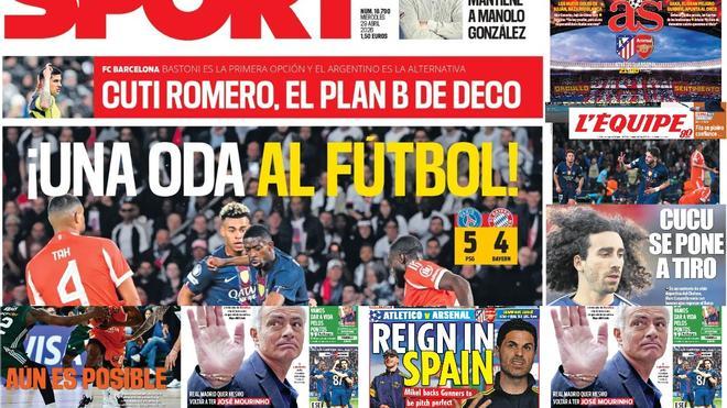 Estas son las portadas de la prensa deportiva de hoy