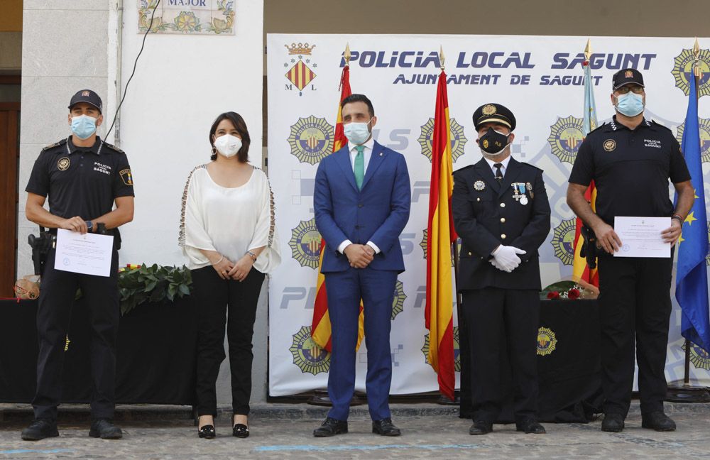 Acto institucional de la Policía Local en Sagunt.