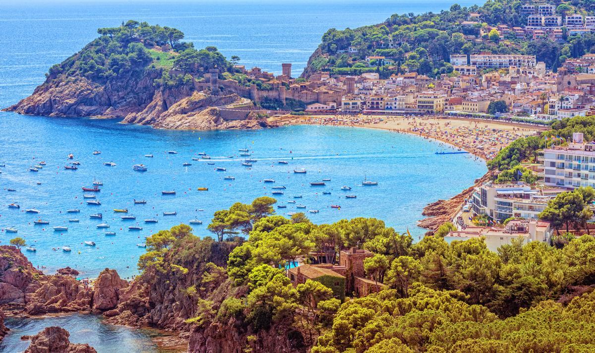 Bahía en Tossa de Mar.