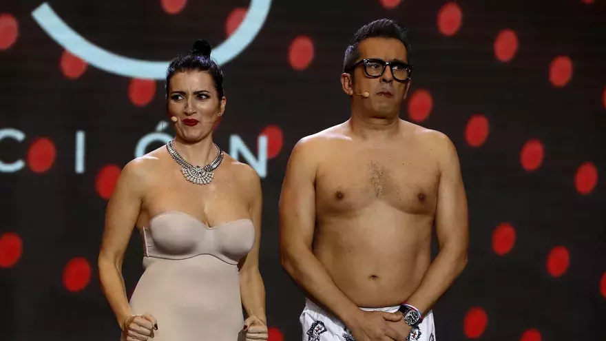 Silvia Abril y Andreu Buenafuente en los Goya 2019.