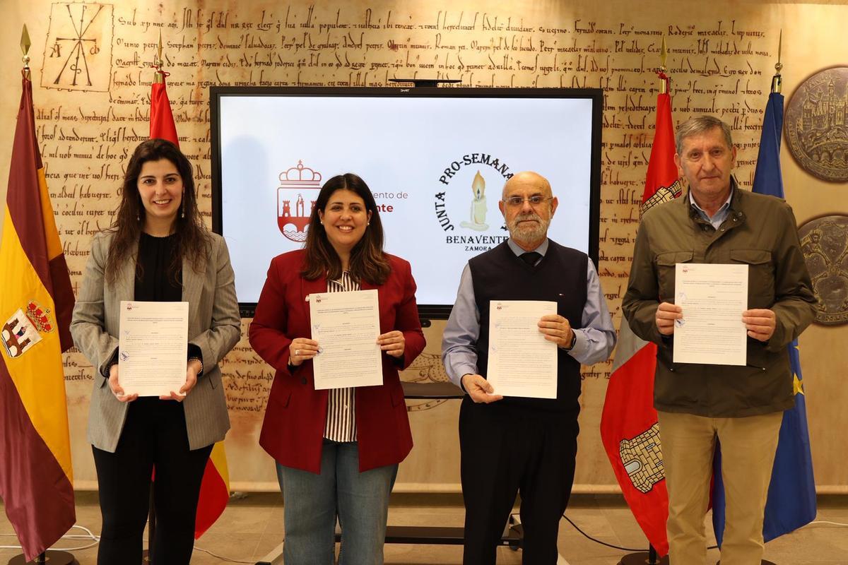 La Junta Pro Semana Santa y el Ayuntamiento de Benavente hn renovado el convenio de colaboración para 2026.