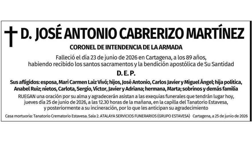D. José Antonio Cabrerizo Martínez