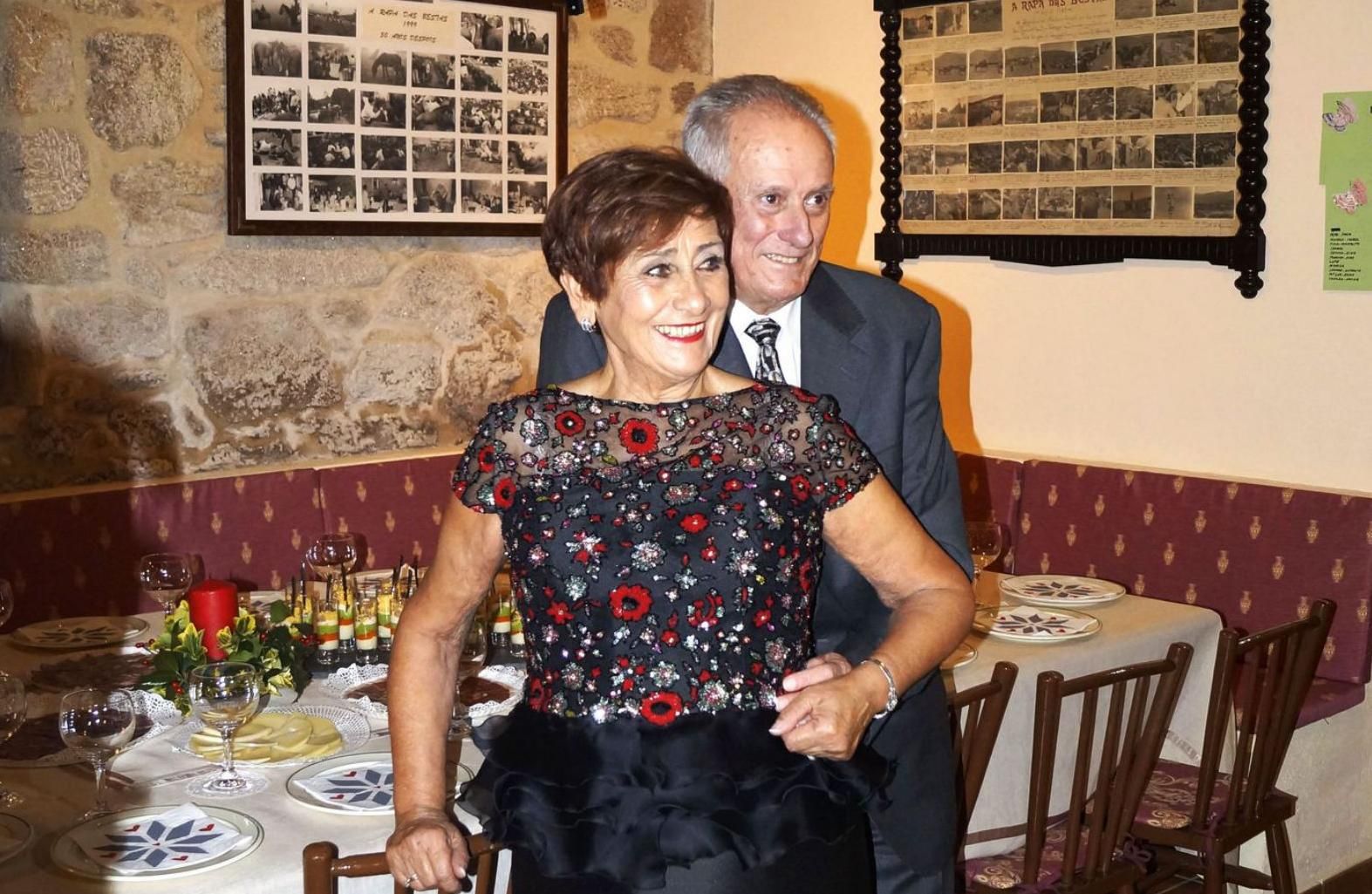 La vecina de Sabucedo Sara Monteagudo, ahora “aloitadora de honra”.