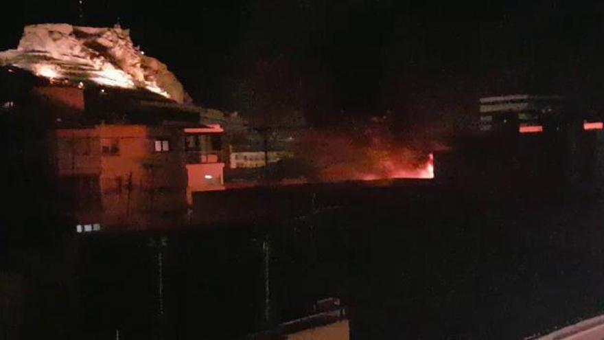 Incendio en un bingo en Alicante