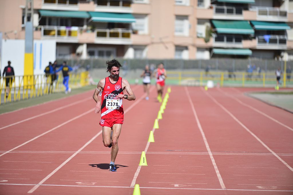 Pruebas de atletismo nacional en la pista de atletismo de Cartagena este domingo