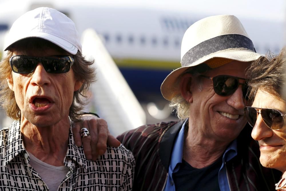 The Rolling Stones aterrizaron hoy en La Habana, donde todo está listo para el concierto gratuito y multitudinario que ofrecerán mañana en la capital cubana.