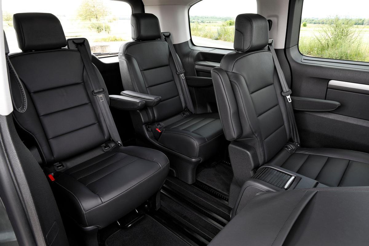 Espacio interior trasero del Opel Zafira