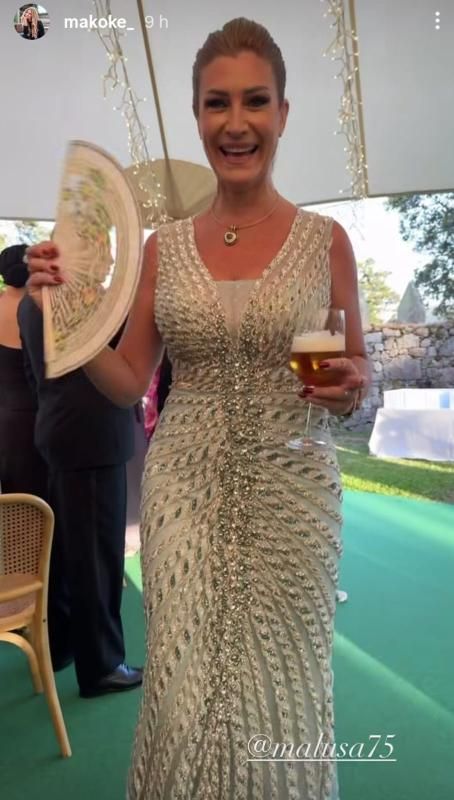Malula Sanz, con el modelo que lució durante la celebración