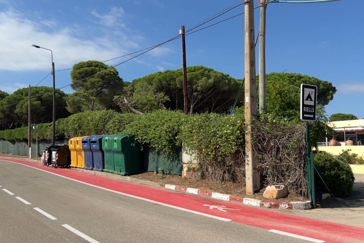 El càmping Riells de l'Escala.