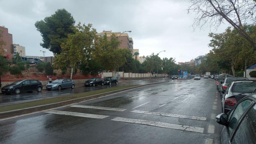 La lluvia caída esta mañana en Alicante