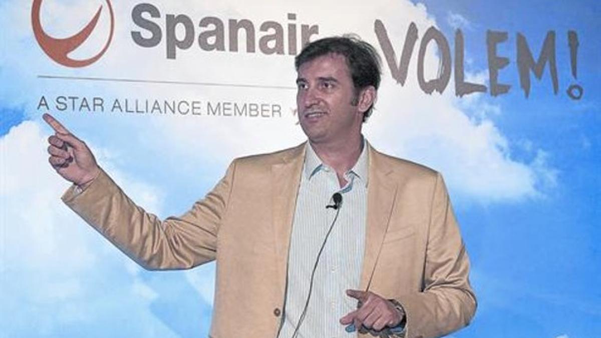 El expresidente de Spanair, Ferran Soriano, en julio del 2009.