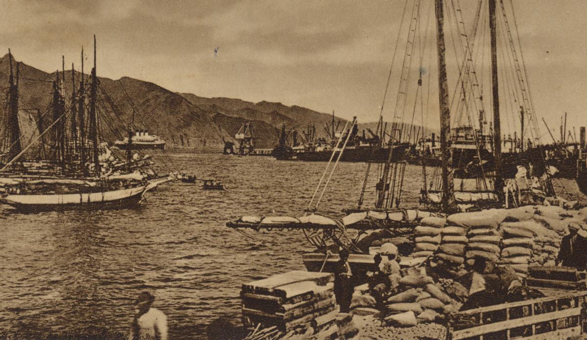 Imagen histórica del puerto de Santa Cruz de Tenerife, donde George Glas fue arrestado en 1764.